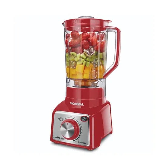 Liquidificador Mondial L-1200 Ri Turbo Inox 220V Vermelho 3L