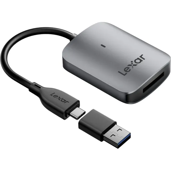Leitor de Cartão Cfexpress Tipo A Lexar Professional RW515 USB-C Cinza (LRW515U-RNHNG) + Adaptador