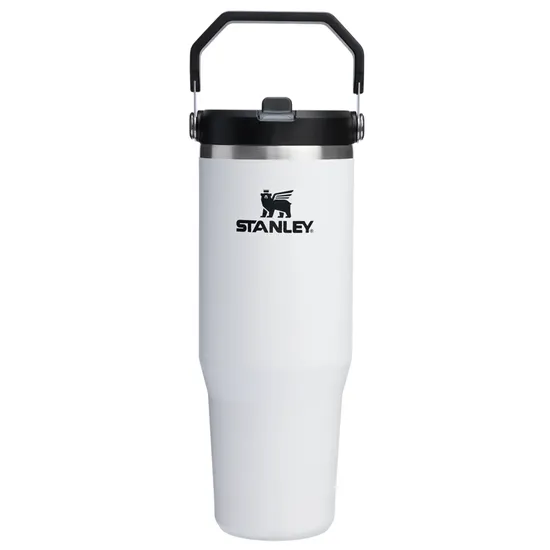 Copo Térmico Stanley The Iceflow Flip Straw Tumbler 10-12043-305 - 887ML - com Bico - Chalk