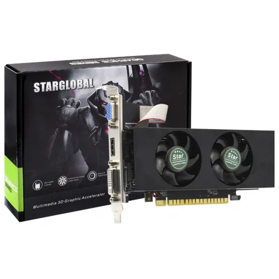 Placa de Vídeo Gamer 4GB Nvidia Geforce GTX750 GDDR5 128BITS 1020MHZ HDMI, DVI, VGA(D-Sub), Perfil Baixo