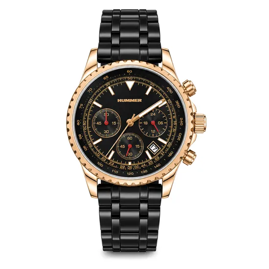 Relógio Masculino Analógico Hummer WH2-224663 Dourado/Preto