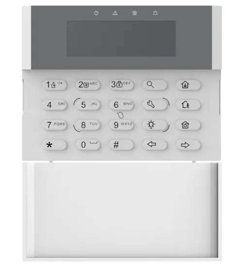 Teclado de Alarme Híbrido Pro LCD Hikvision Ax DS-PK1-LRT-HWB