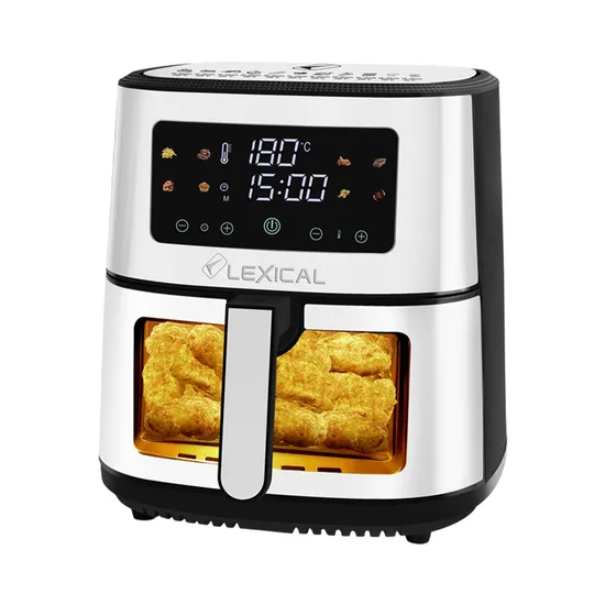 Fritadeira Air Fryer Lexical LAF-3057 9L 1600W 220V Preto/Prata