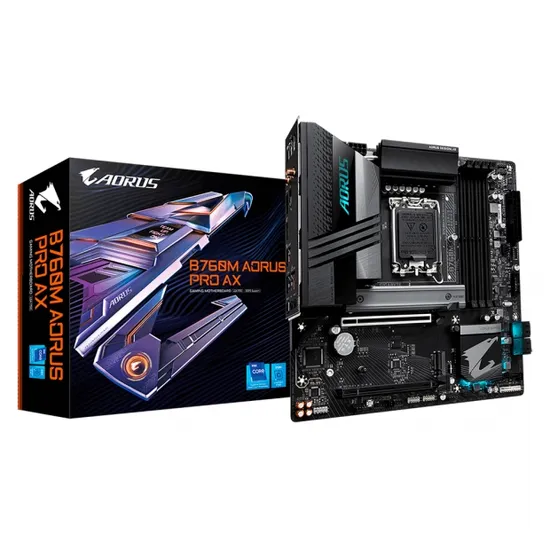 Placa-mãe Gigabyte B760M Aorus Pro Ax DDR5/Wifi/HDMI 1700