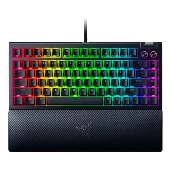Teclado Razer Blackwidow V4 USB Mecânico RGB Preto RZ03-05000200-R 3U1