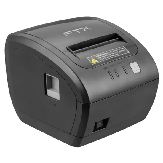 Impressora Térmica FTX FTXP-80W USB/Rede/WiFi/Preto Bivolt