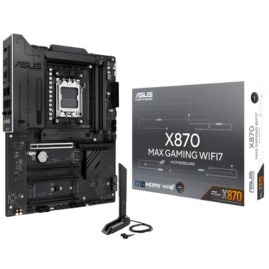 Placa-Mãe Asus X870 Max Gaming Wifi 7 AM5 DDR5