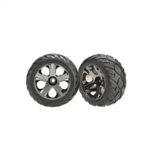 Pneu Traxxas All-Star Anaconda Preto Cromado 2,8" 12MM Nitro Dianteiro 3777A