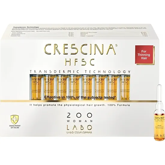 Tratamento para Crescimento Capilar Labo Cosprophar CRESCINAHSFC-200 Woman - 20 Ampolas