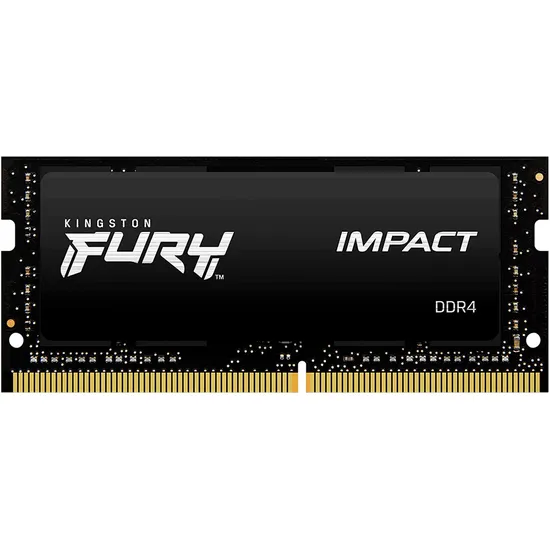 Memória RAM DDR4 So-DIMM Kingston Fury Impact 3200 MHZ 16 GB KF432S20IB/16 - Preta