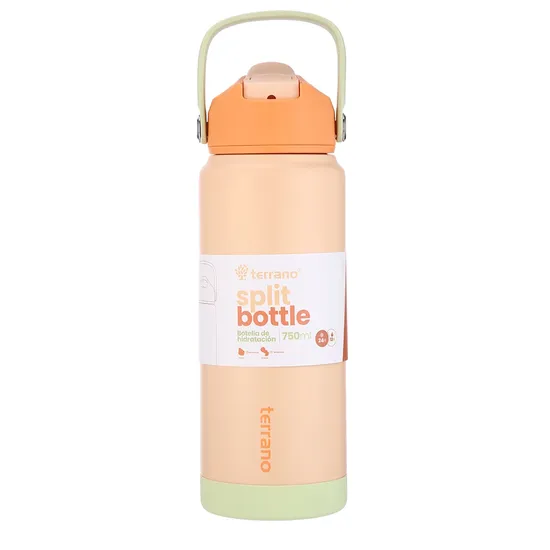 Copo Térmico Terrano Split - 750ML - com Canudo - Coral