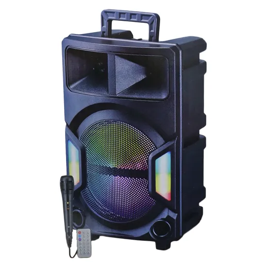 Caixa de Som Portátil Kandexs YE-1208 - 12" - Bluetooth - Auxiliar - Microfone com Fio