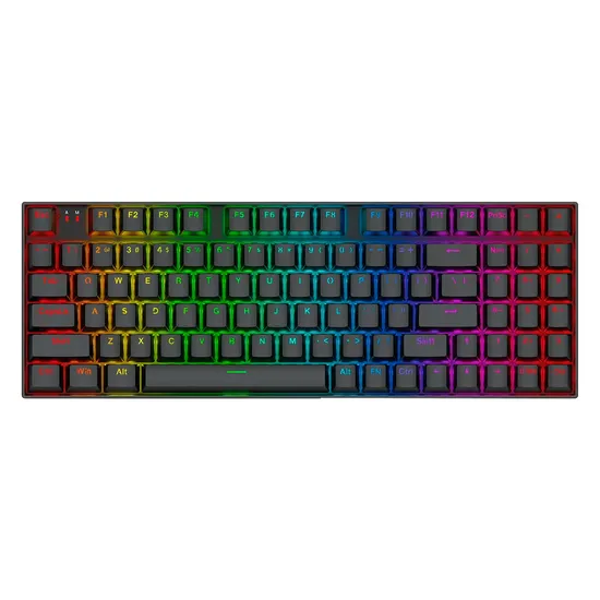 Teclado Gamer Redragon K736 Pro Nephrite Sem Fio Preto