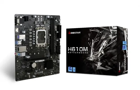 Placa-mãe Soquete 1700 Biostar H610MHP 2.0 DDR4 HDMI/VGA/M.2/USB 3.0