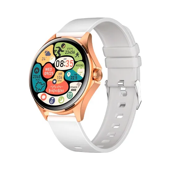 Relógio Inteligente FTX FTXAM12-RGW - Bluetooth - Rosa Dourado e Cinza