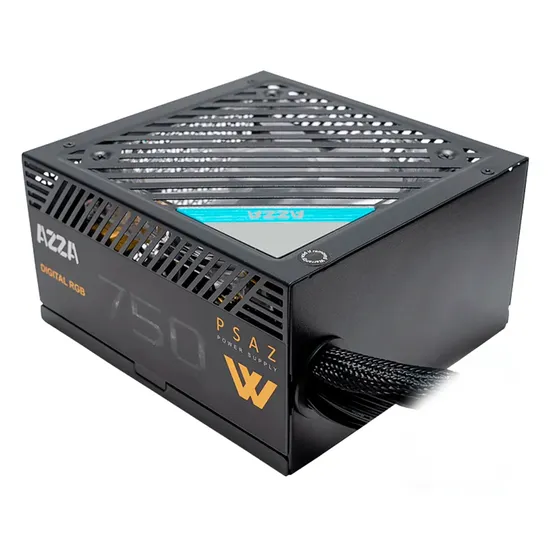 Fonte Azza ATX 750W 80 Plus Bronze Argb PSAZ-750W - Preto
