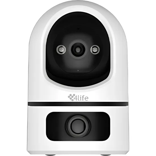 Câmera de Vigilância IP 4LIFE FLU25X Dual 3 MP - Branco