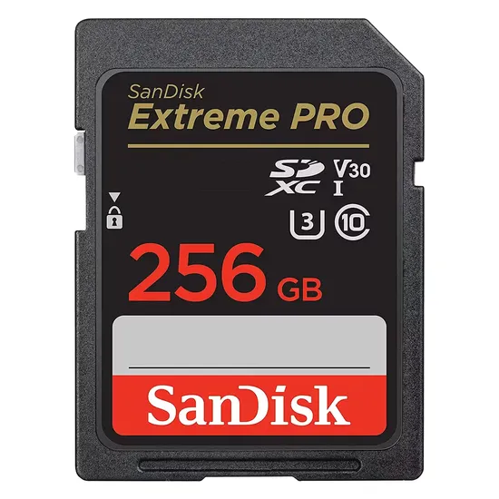 Cartão de Memória SD Sandisk Extreme Pro 256GB 200Mbps - SDSDXXD-256G-GN4IN