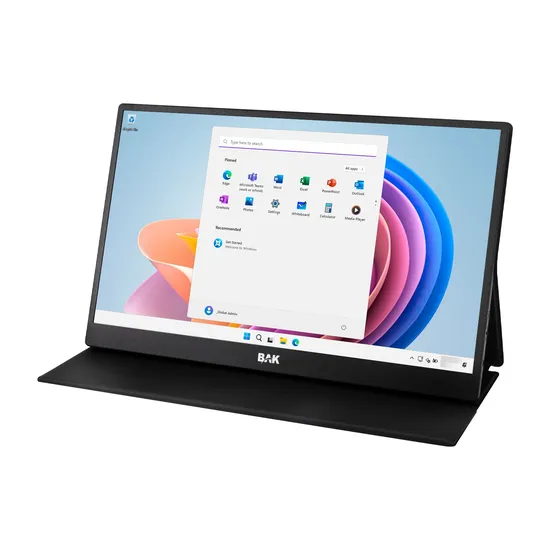 Monitor Portátil BAK BK-P1563-T - Full HD - HDMI/USB-C - 60Hz - Touchscreen - 15.6