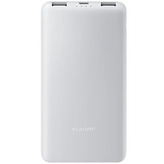 Carregador Portátil Xiaomi 22W Lite P16ZM 10.000 Mah 2 Saídas USB e USB-C - Cinza