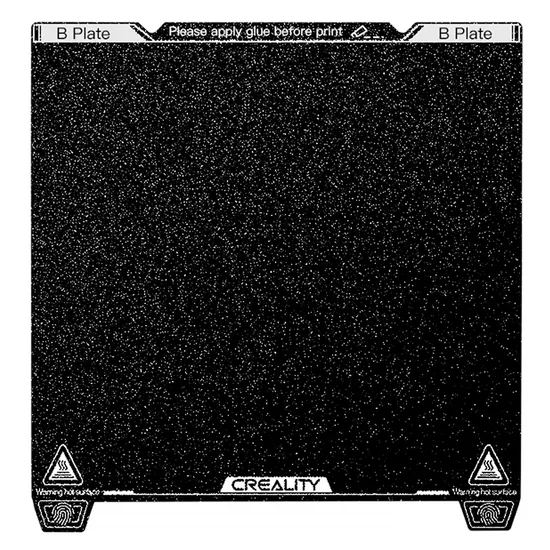 Kit Plataforma de Impressão Pei Creality 315x310mm Aço Inoxidável para Impressora 3D - 4004090105