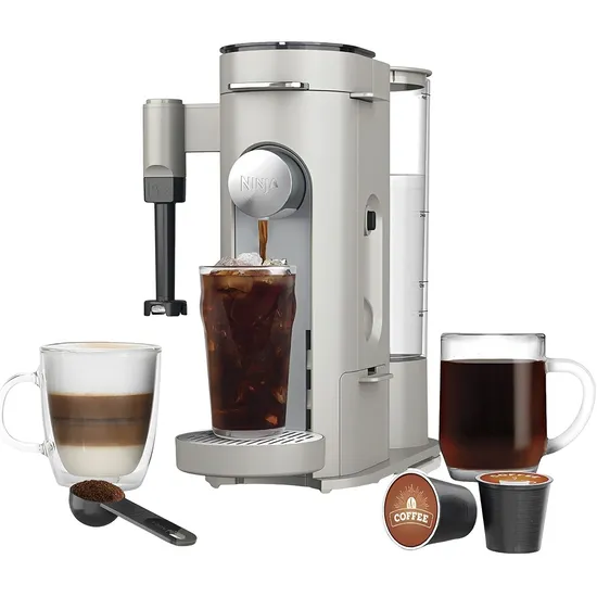 Cafeteira Ninja Single-Serve Cápsulas & Grãos Especiais PB051ST 1500 W 110V - Pedra