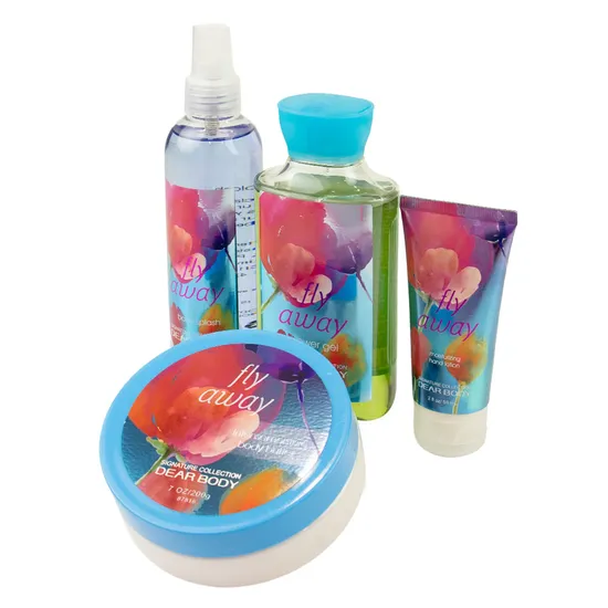 Kit Body Splash Dear Body Fly Away - Feminino - 236 ML + 295 ML + 59 ML + 200 G