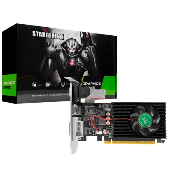 Placa de Vídeo Star Geforce GT 730, 4GB DDR3, 128 BITS