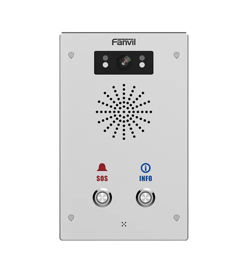 Interfone IP com Vídeo Fanvil I16SV-02P 2 Linhas SIP PoE