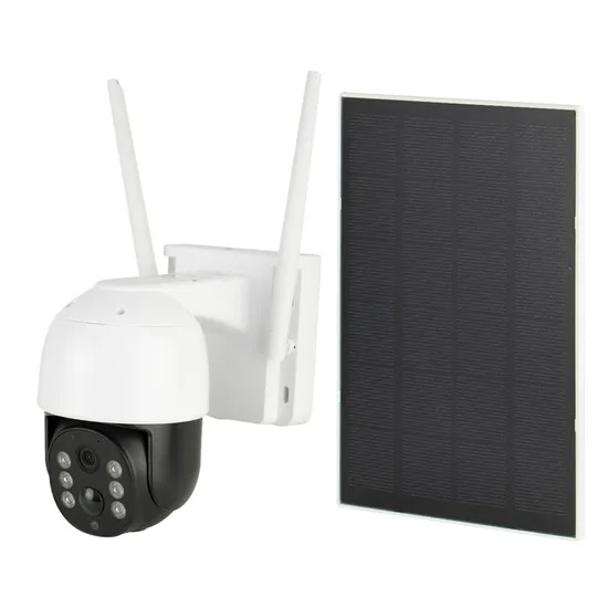 Câmera de Segurança IP S40-Wifi-G - 3MP - Wi-Fi - 2 Antenas - com Painel Solar - Branca e Preta