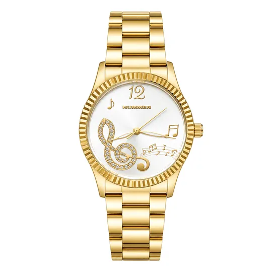Relógio Feminino Analógico Hummer WH2-224459 Dourado