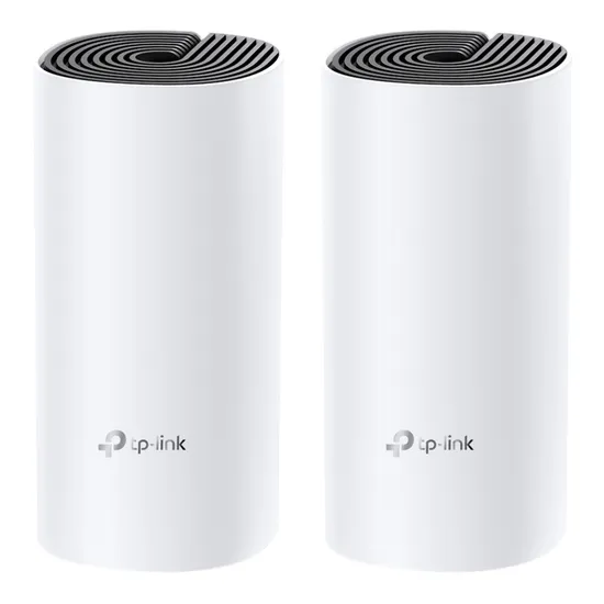 Kit de Roteador Wi-Fi TP-Link AC1200 Deco M4 Banda Dupla 2.4/5GHZ - Branco (2 Peças)