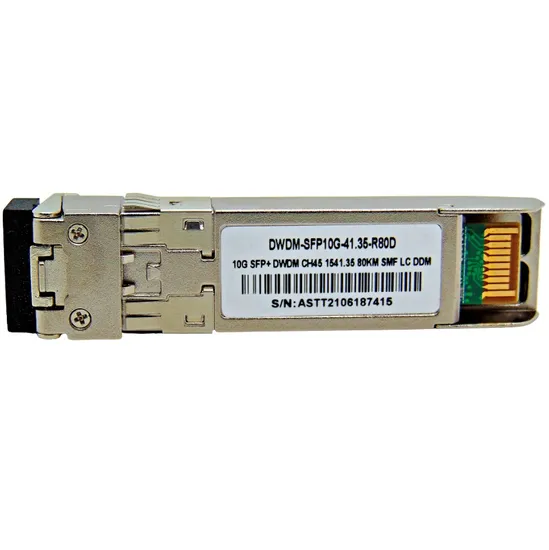 Encaminhador SFP+ 10G 80KM DWDM-SFP10G 1541.35 C45 com Cisco Mux-Demux