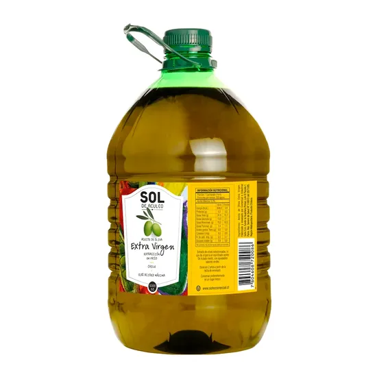Garrafa Pet de Azeite de Oliva Extra Virgem Sol de Aculeo 5 LT