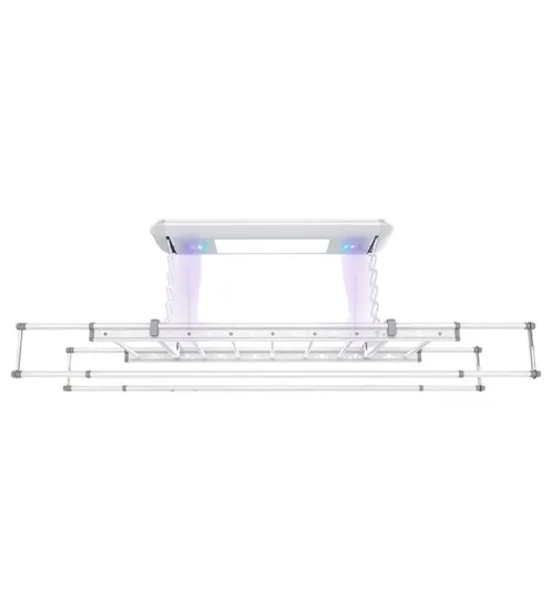 Varal de Teto Elétrico com Luz LED UV Branco MIMI-M980A 220V
