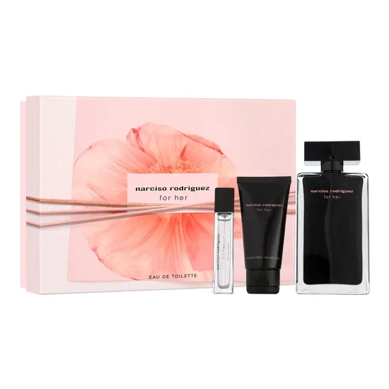 Kit Narciso Rodriguez For Her MD24 - 3 Em 1 - Perfume Edt 100ML + Perfume Edt 10ML + Loção Corporal 50ML