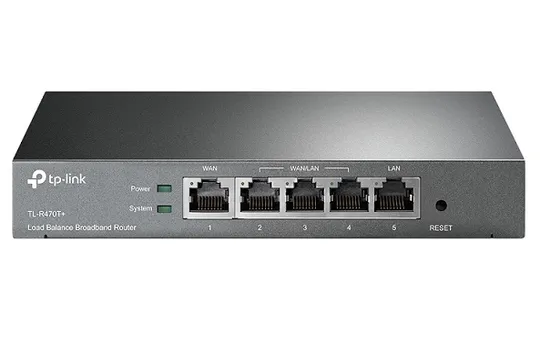 Roteador TP-Link TL-R470T+ 2 Portas Wan + 3 Lan 266MHz Intel