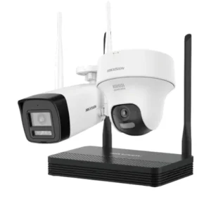 Kit NVS Wifi IP Hikvision 2 Câmeras Bullet/Turret 2MP + NVR NKS422W02H