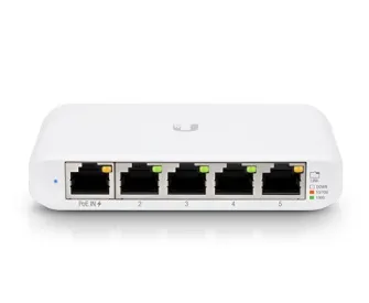 Cabos. Uniflex Mini Unifi Switch 5 Portas Gigabit RJ45 Poe 2.5W Sem Fonte de Alimentação