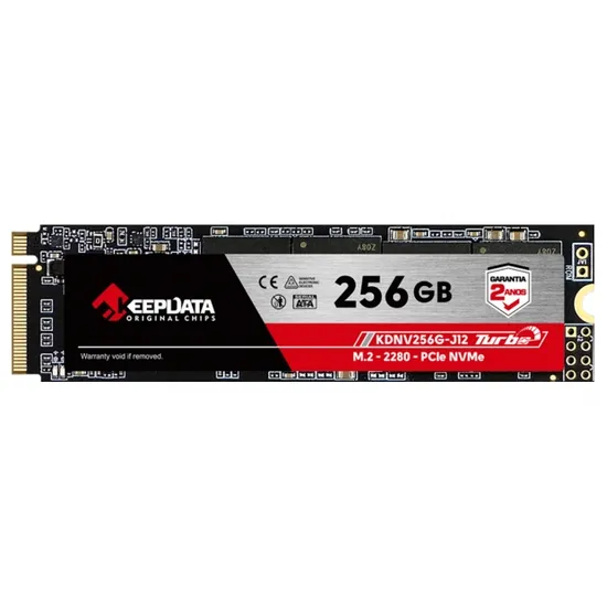 SSD Keepdata 256GB, M.2 Nvme, Leitura até 2400MB/s Gravação 1700MB/s, KDNV256G-J12