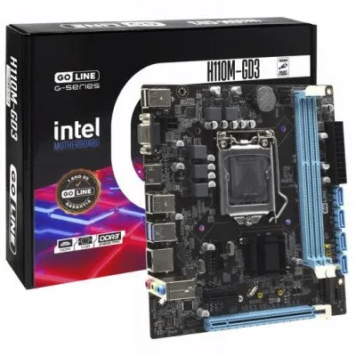Placa Mãe 1151 Goline H110M-GD3 DDR3/6-9GER Gigabit