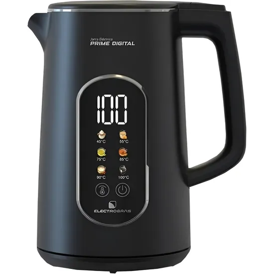 Jarra Elétrica Electrobras Prime Digital EBJE-10 2200 W 110V - Preto
