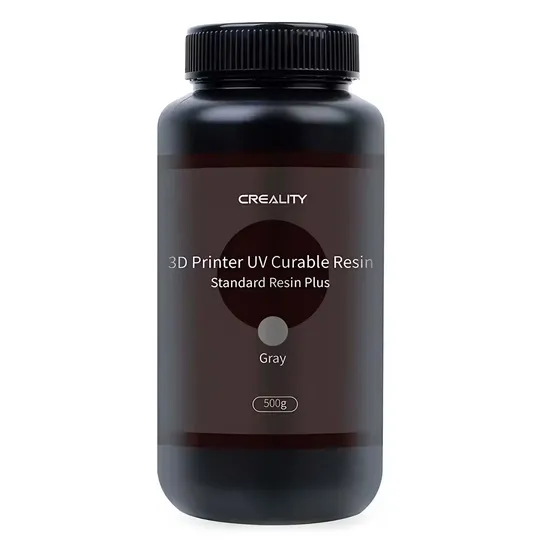 Resina LCD Padrão Plus 500G para Impressora 3D Creality - Plástico Cinza
