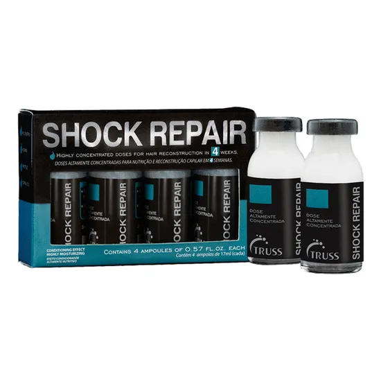 Tratamento Capilar Truss Shock Repair - 4 Unidades de 17 ML