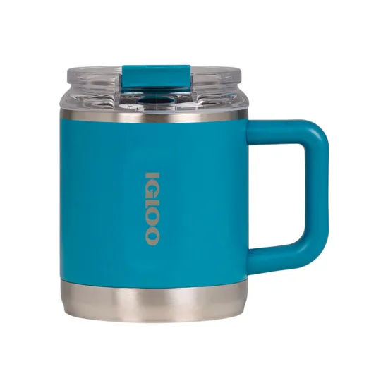 Caneca Térmica Igloo Flip 'N' Sip - 443ml - Azul Moderno
