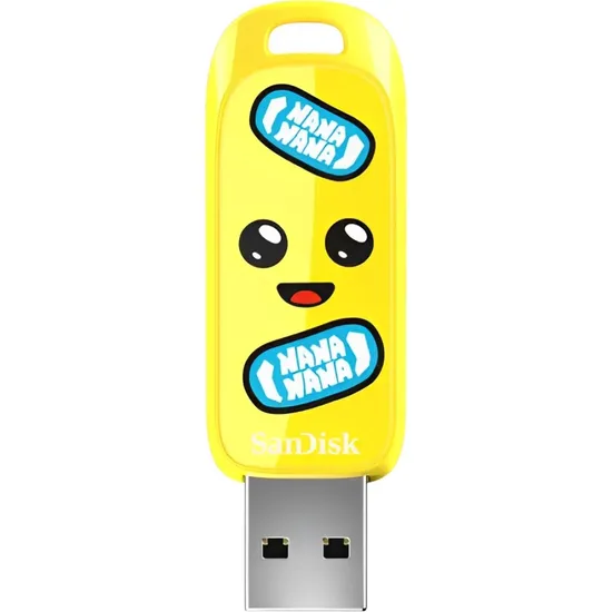Pendrive Sandisk Fortnite Edição Peely USB 3.2 256 GB - Amarelo (SDCZIF-256G-G46)