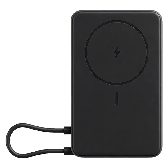 Carregador Portátil Xiaomi Magnetic Power Bank 10000MAH BHR08P9GL Preto