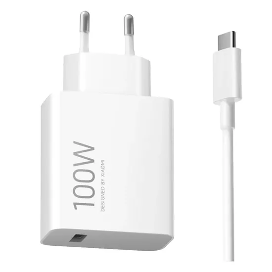 Carregador de Tomada Xiaomi 100W Combo de Carregamento (Tipo A) BHR095VEU Branco