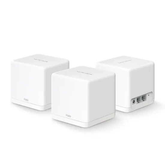Pacote Mesh Residencial Inteiro AC1300 Mercusys Wifi Halo H30G(3-Pack)