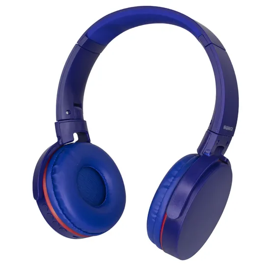 Fone de Ouvido Magnavox MBH3631-Mo - Auxiliar - Bluetooth - com Microfone - Azul